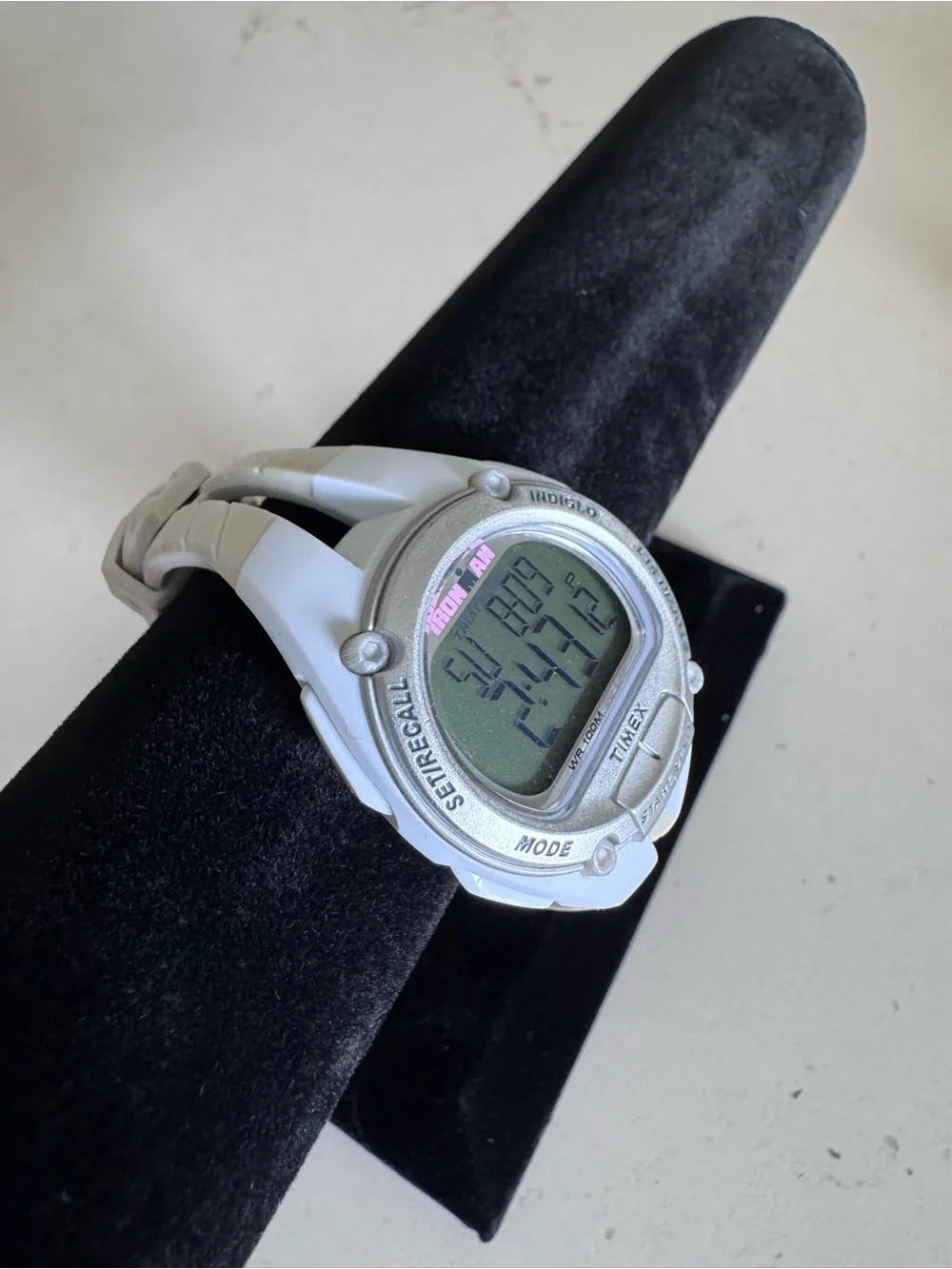 Timex Ironman White and Silver Digital Sports Watch - White Rubber
